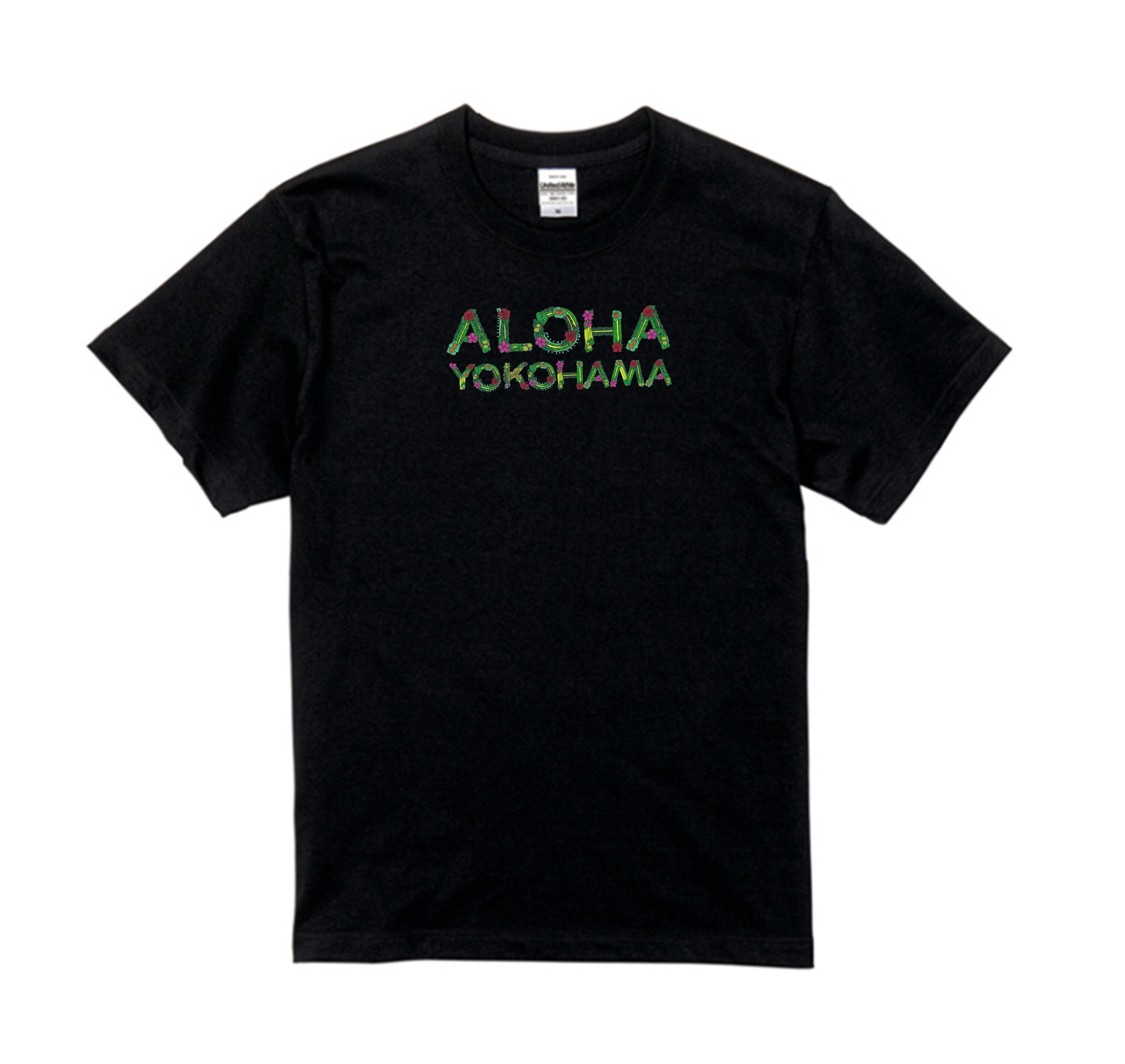 Aloha フラワー文字 Tシャツ Limited Edition Osaka/Kyoto/Yokohama