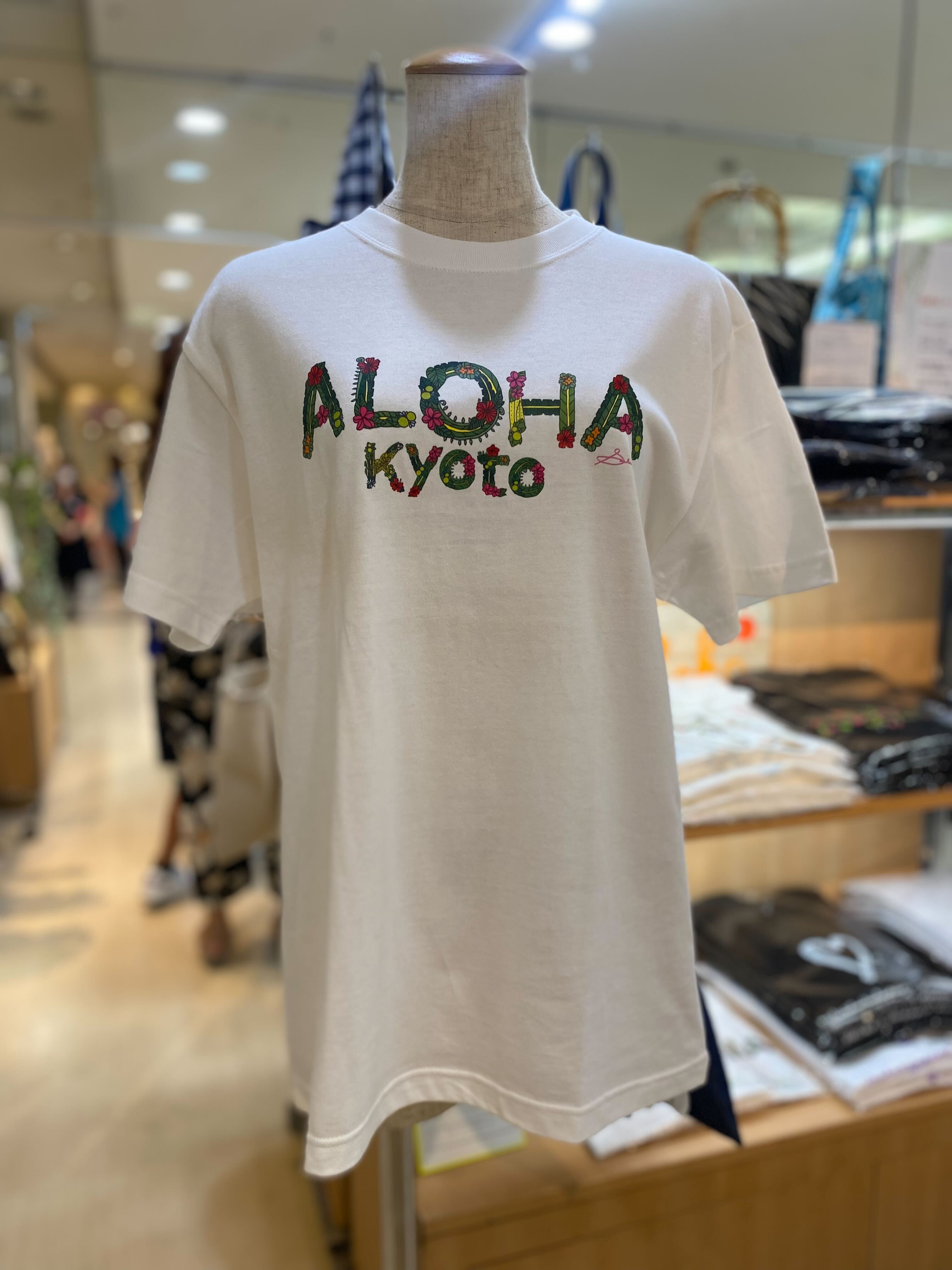 Aloha フラワー文字 Tシャツ Limited Edition Osaka/Kyoto/Yokohama