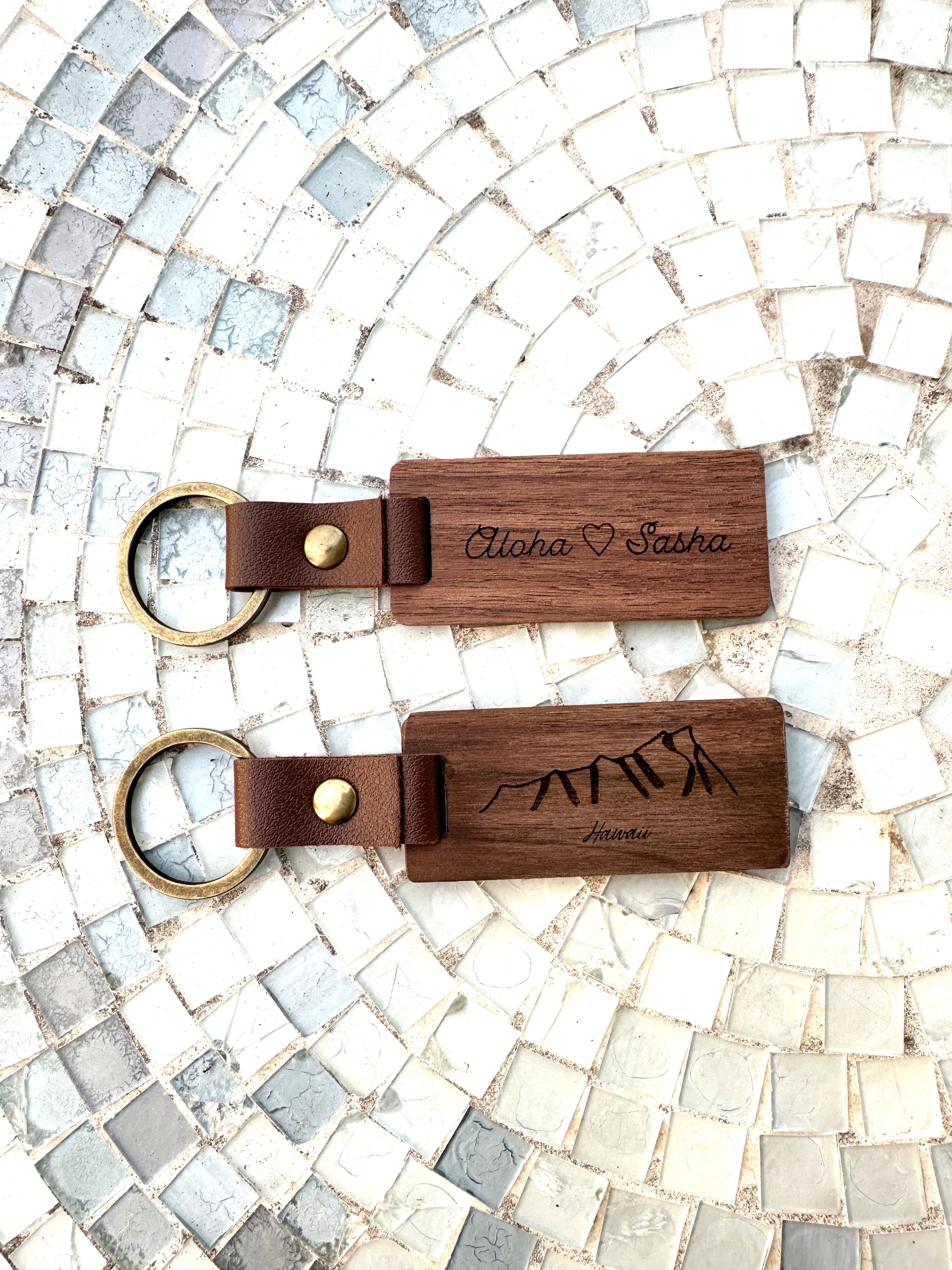 Wood Key chain ウッドキーチェーン