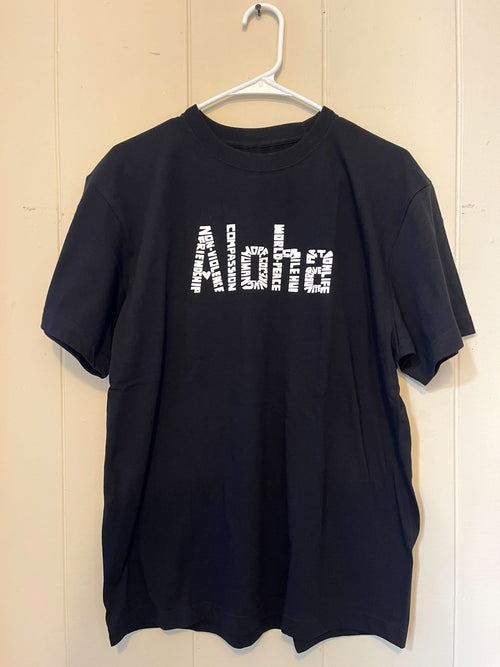 Aloha Equality Tシャツ Black/White/Natural