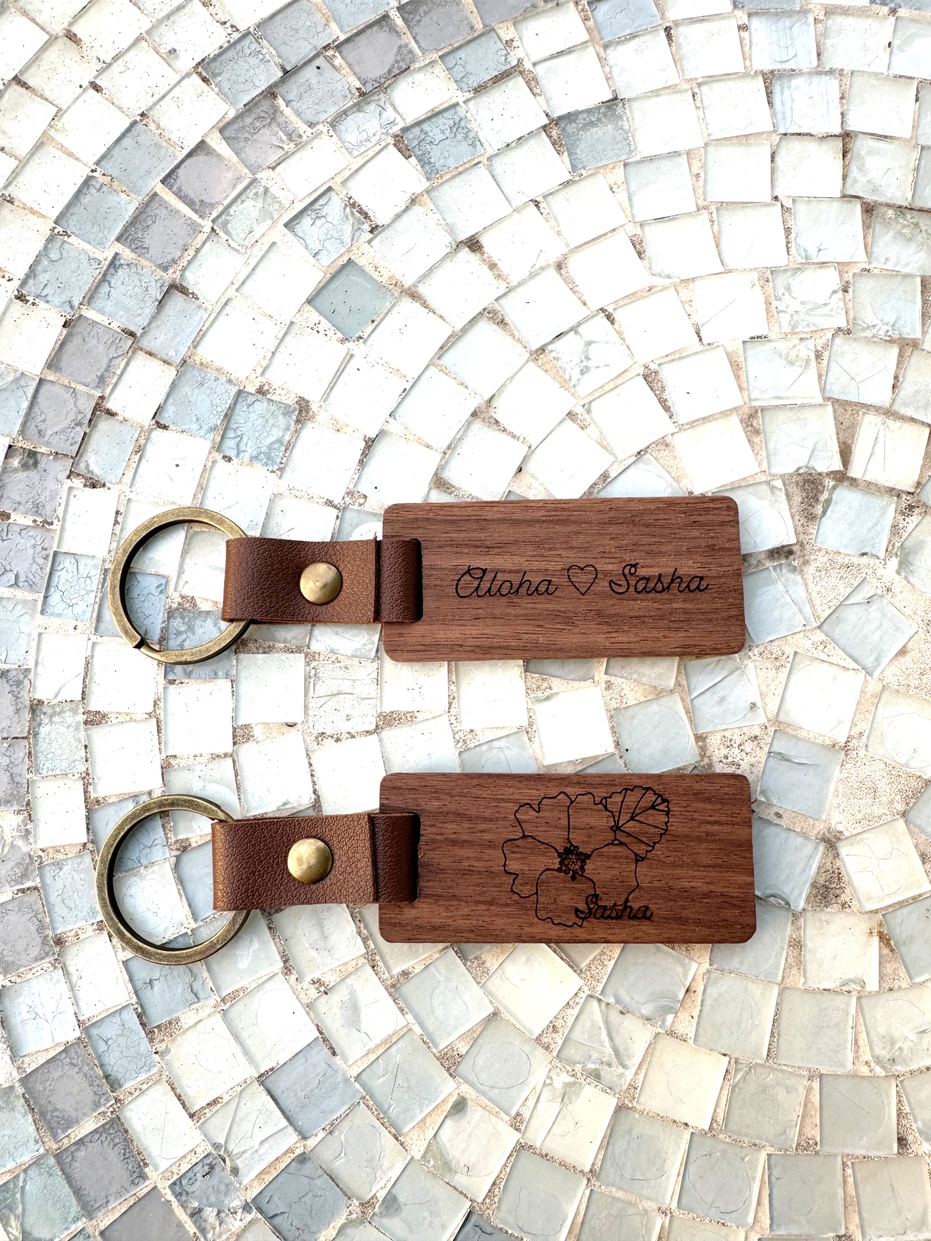 Wood Key chain ウッドキーチェーン