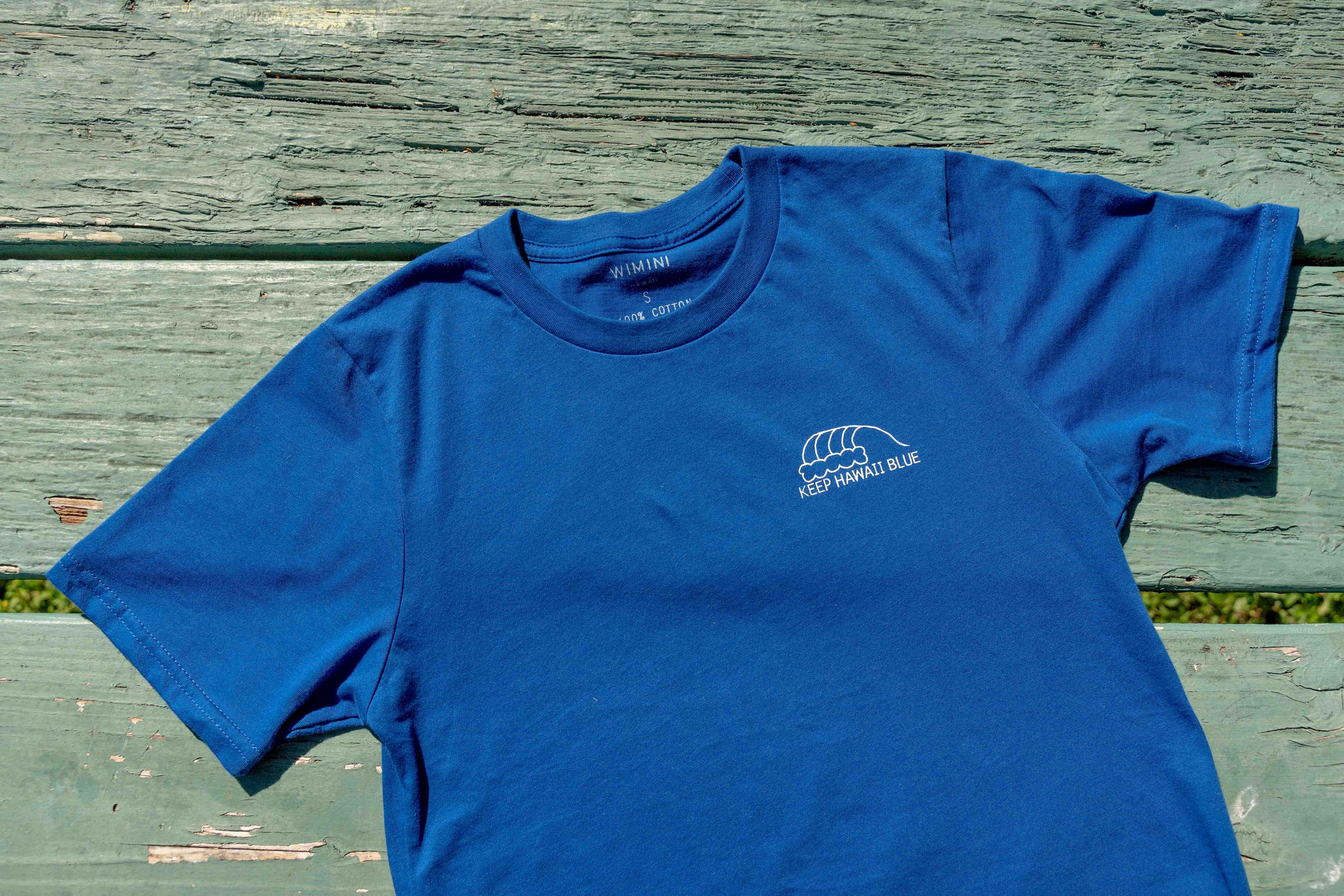 Keep Hawaii Blue T-Shirts / キープ・ハワイ・ブルー Sasha x Wimini コラボTシャツ