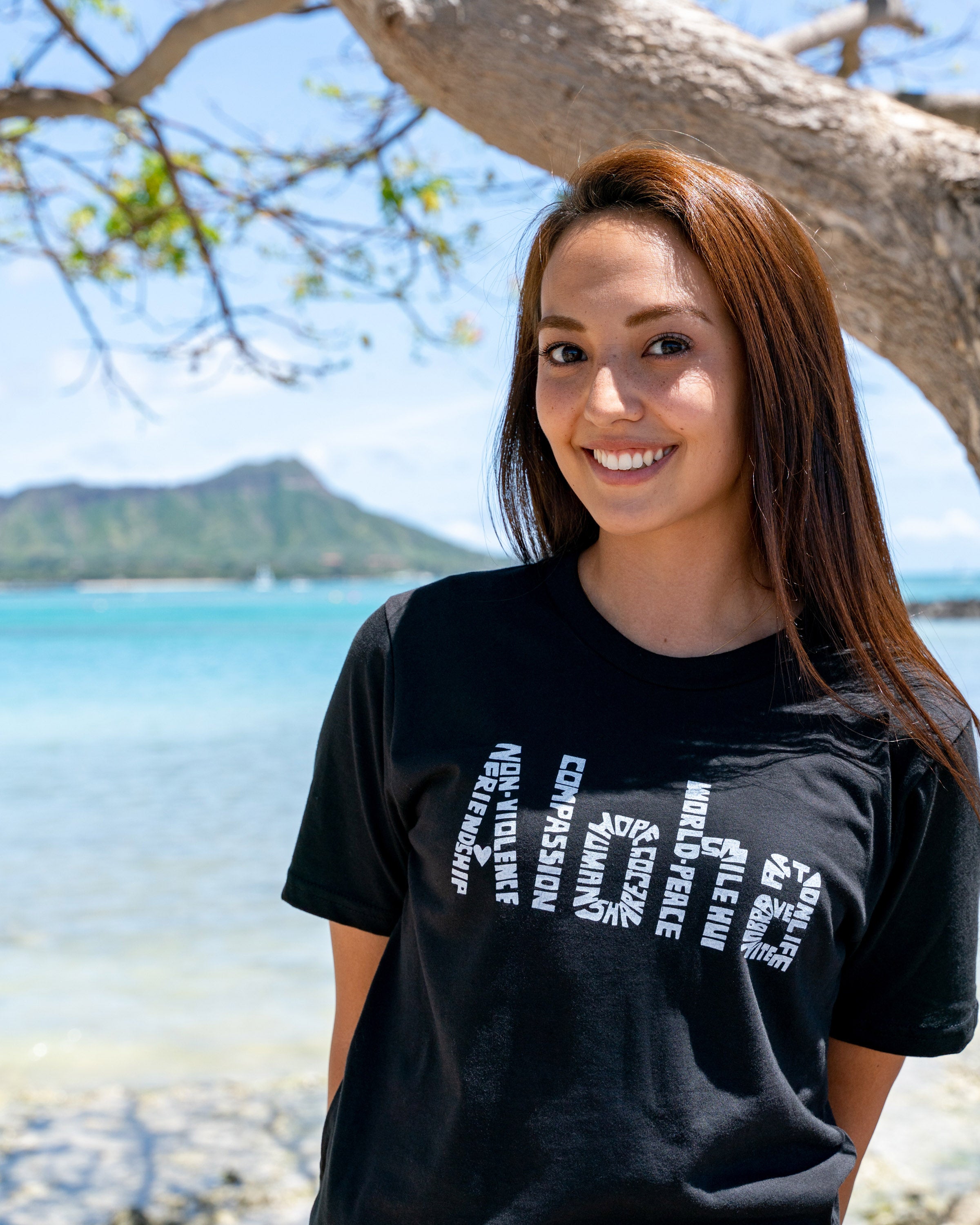 Aloha Equality Tシャツ Black/White/Natural